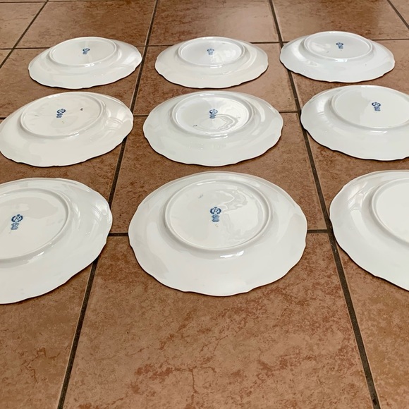 Vintage Reichenbach Echt Kobalt Blue/gold Plates Germany - Picture 10 of 15